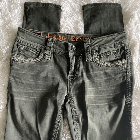 Rock Revival- Olive Green- Size 26 - Picture 4 of 4